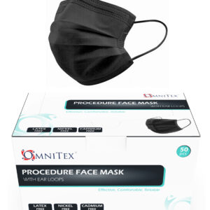 Caja 50 Mascarillas Negras - Tipo IIR Grado Medico